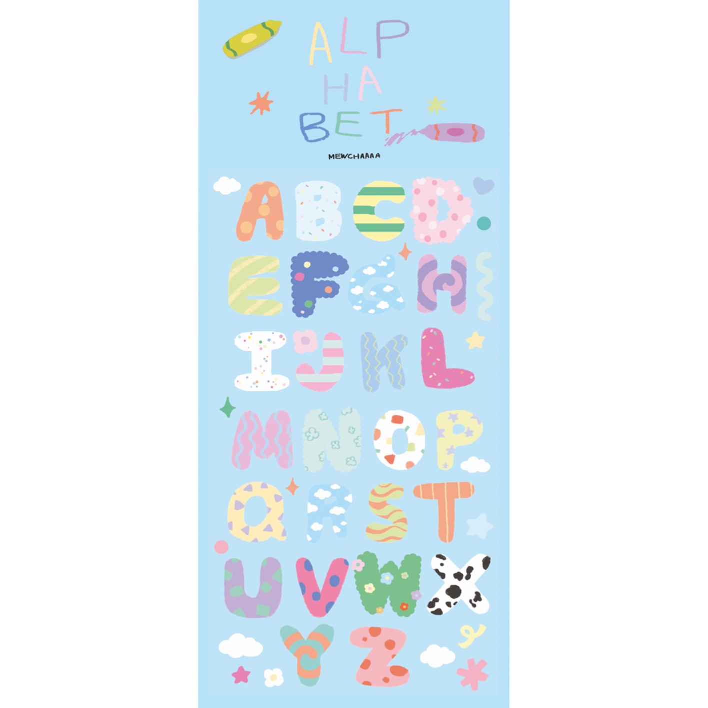 Alphabet Light Blue